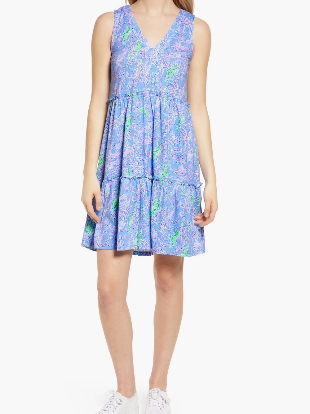 Lilly Pulitzer Lorina Dress Blue Peri The Turtle Package S - Picture 5 of 9